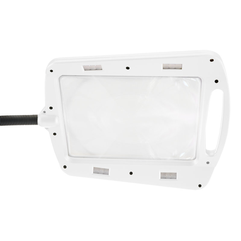 Lampe sur pied pleine page, Blanc, Blanc
