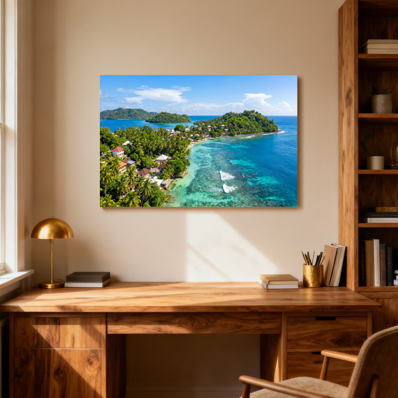 Paysage et nature Île tropicale Paradise Beach Ocean View, H 24 po x l 36 po