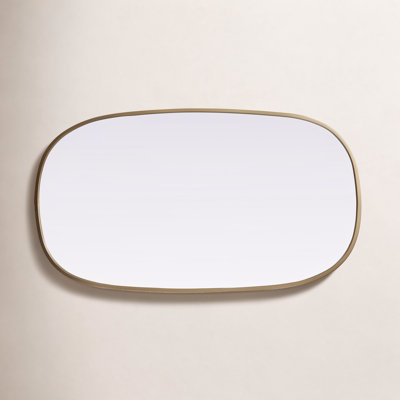 Sabine Metal Curved Oval Wall Mirror