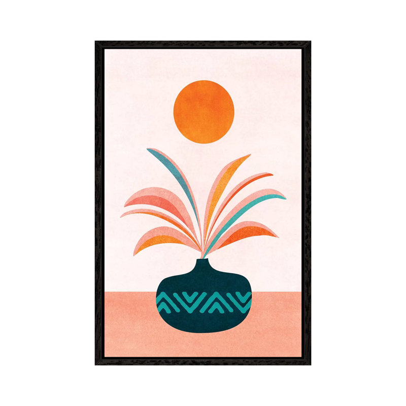 Sun Worship - Print on Canvas, Black Framed, 101.6 cm H x 66.04 cm W