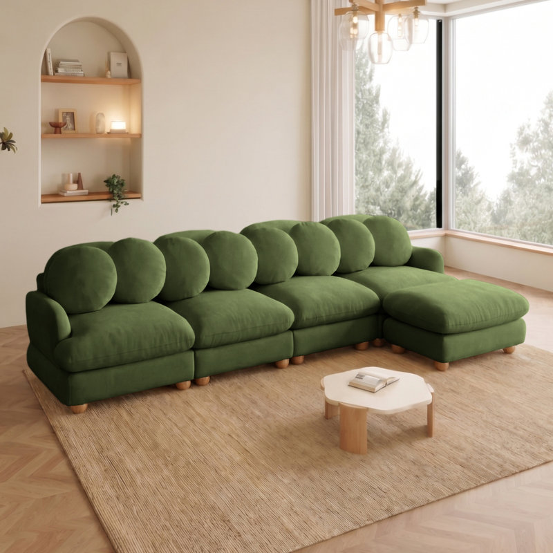 Grand sofa modulaire en coin