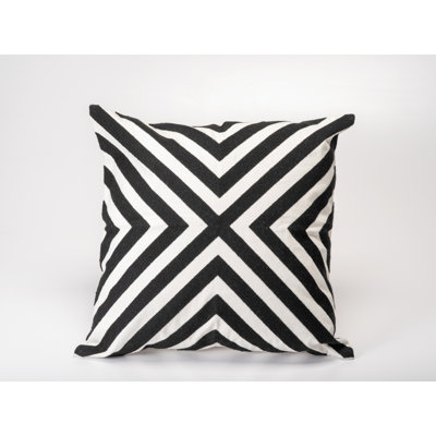 Geometric Cotton Outdoor Throw Pillow