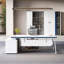 72.83"Modern Minimalist White L-Shaped Desk-1841212992
