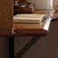 Bureau en fer massif en forme de L brun noyer + noir-295264835-295264837