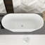 Baignoire autoportante 66 po en acrylique blanc