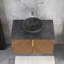 30'' Wall-Mounted Single Bathroom Vanity With Sintered Stone Top and Ceramic Basin