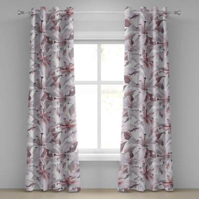 Damasa Semi Sheer Curtain Pair