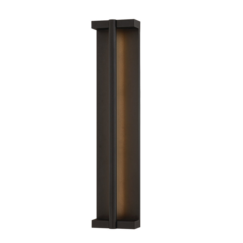 Troy Lighting Calla 1 Light Integrated LED Exterior Wall Sconce in Texture Black