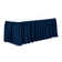 Ultimate Textile 7 Ft. Shirred Pleat Polyester Table Skirt - 42" Bar Height, Cobalt Blue