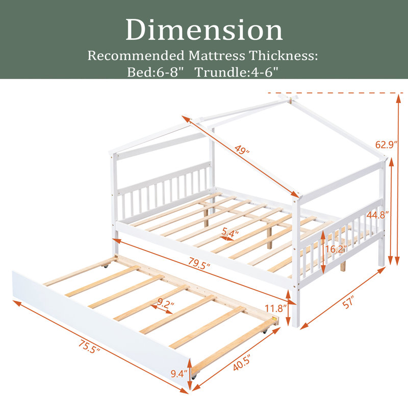 Besmira Daybed, Full , White