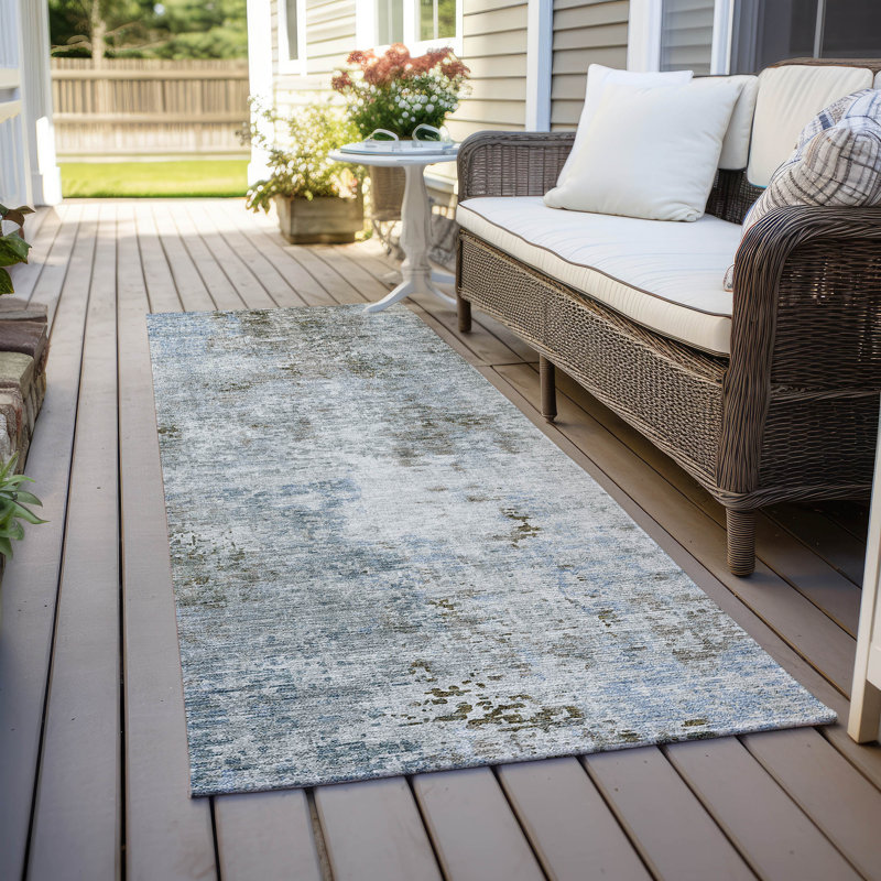 Tapis antidérapant Chaquana, Tapis de couloir 2 pi 3 po x 7 pi 6 po