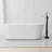 Single-Handle Freestanding Tub Faucet With Hand Shower Brass Waterfall Floor Mount Tub Filler In. Matte Black