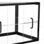 Vitrine de boulangerie, vitrine de pâtisserie commerciale à 2 niveaux, boîte à pain en acrylique transparent pour la cuisine, armoire à gâteau de fête avec porte coulissante pour beignet à dessert, 21,7 po x 15,2 po x 15,4 po