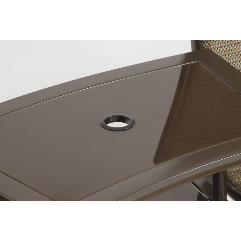 Banc tête-à-tête en acier Burnstad, Bronze