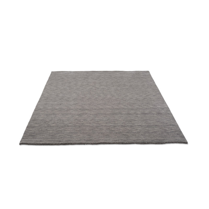 Rectangular Uniform Color Wool Hand Woven Area Rug, Rectangle 70cm x 140cm