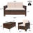 Shamavi 4 - Person Patio Conversation Set with Cushions-1357747575