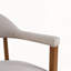 Structure en bois avec chaises de salle à manger rembourrées avec accoudoirs (ensemble de 2)-1967689343