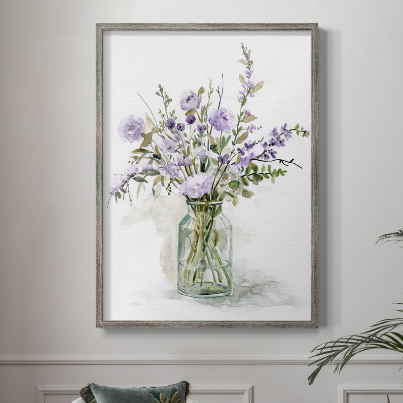 «Purple Passion I», reproduction encadrée - bois massif 47672, H 11 po x l 9 po