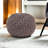 Brown Pouf, 20X20x14 Size, Modern Knit Weave, Indoor Outdoor Decorative Feature Weave Inches, Brown, Decor Accent