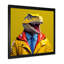 Jaune et bleu, premier dinosaure à la mode - art de mur de dinosaure-2102205566-2102205565