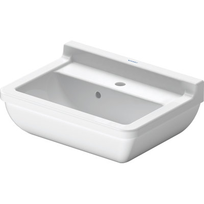 Duravit Starck 3 Ceramic Wall Mount Bathroom Sink with Overflow