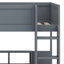 Lit mezzanine en bois avec bureau, tablettes de rangement, éclairage à DEL et station de charge intégrée-989308437