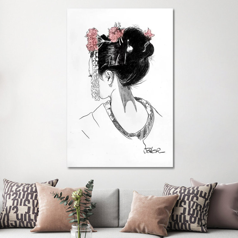 Atsuko by Loui Jover - Wrapped Canvas Print, 152.5 cm H x 101.5 cm W