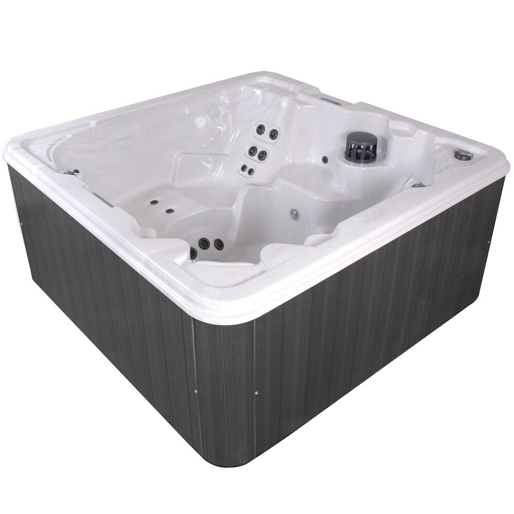 USA Spas Jamaica 240 Volt 8 Person - Person 47 - Jet Acrylic Square Hot Tub  with Ozonator and Built-In Speaker