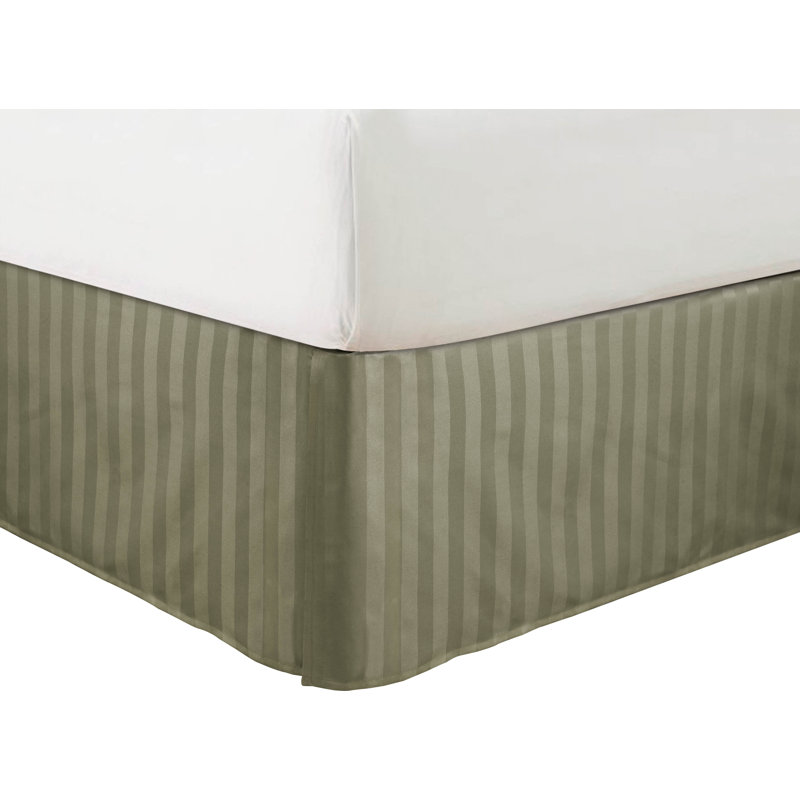 Simple Elegance Tailored Bed Skirt, Full, Green