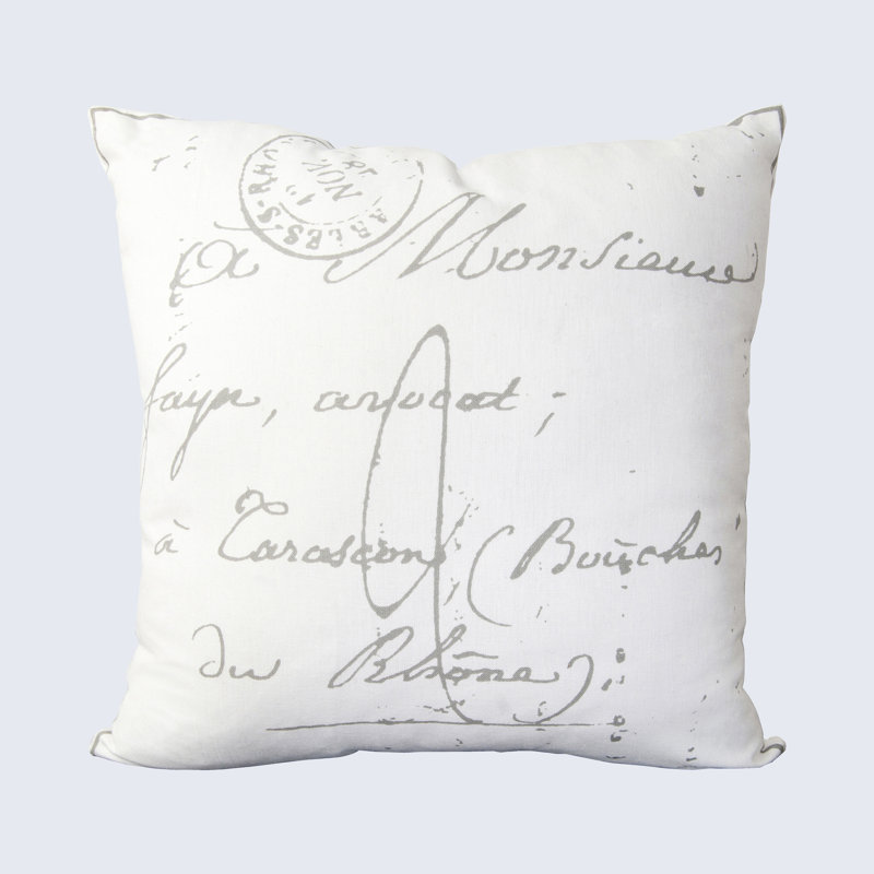 Housse de coussin en coton Atalia Stella, H 18 po x l 18 po x P 0,25 po, Neutre / brun