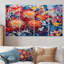 Gearldine - Dahlia, art mural 4 pièces-106157236