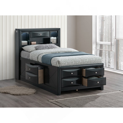 Twin Bed , Black