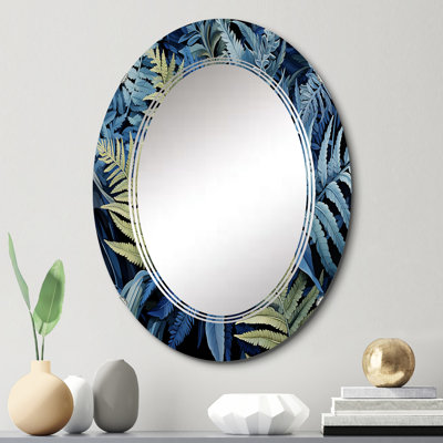 Miroir Blue Ferns Cobalt Serenade II