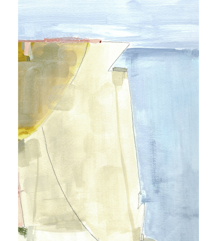III par Jacque Gouveia, Toile tendue, Pas de tapis, 32" H x 24" W