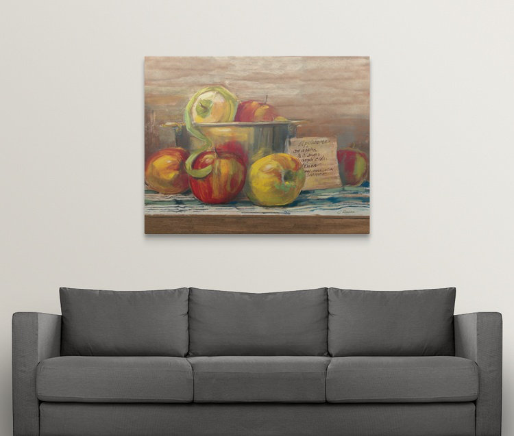«Applesauce» - reproduction, H 16 po x l 20 po x P 1,5 po, Toile