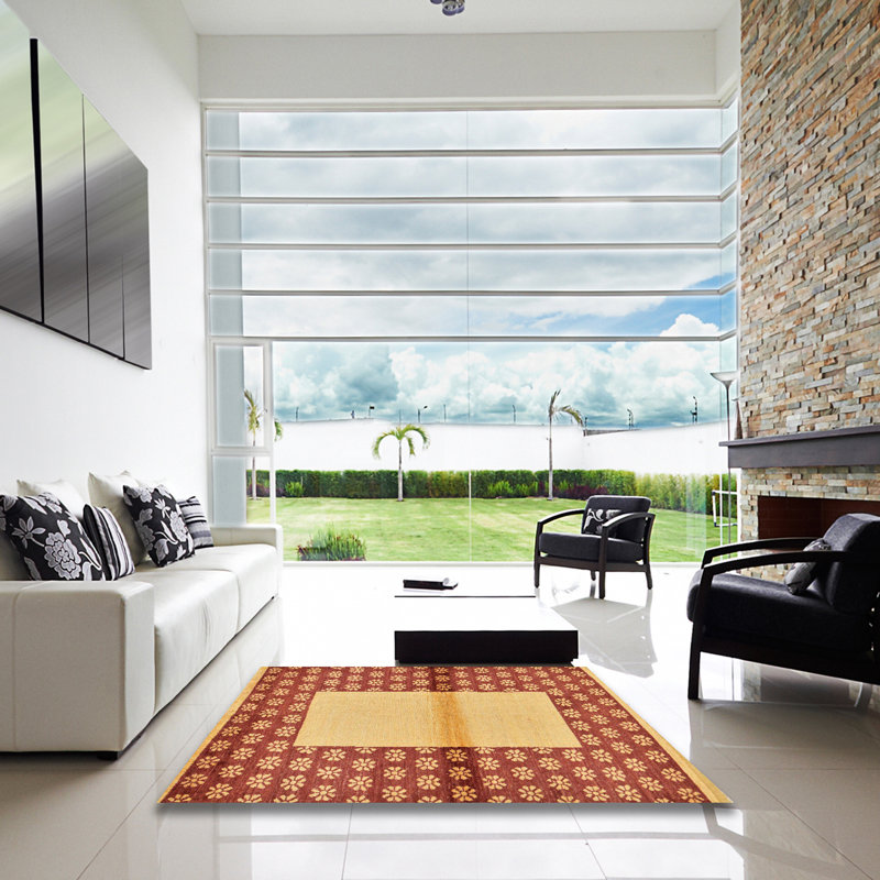 Tapis abstrait moderne 161, Carré 7 pi