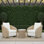 Carthel 3-Piece Outdoor Conversation Set With 360-Degree Swivel Club Chairs And Rope End Table