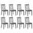 Brookner Wood Cross-Back Dining Chairs-99306171-101193051