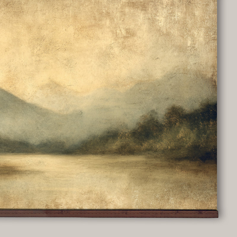 Très grande tapisserie sur toile rétro, art mural surdimensionné prêt à être accroché, H 40 po x l 60 po