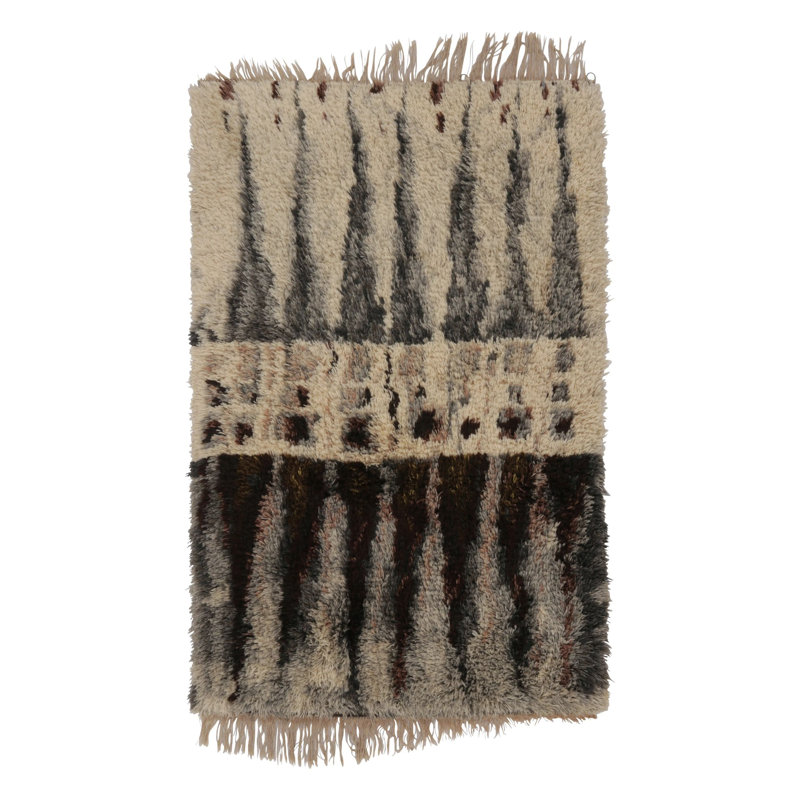 Vintage One-of-a-Kind 3'9" X 5'11" Hand Knotted Area Rug