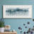 Blue Birch Morning - Matted and Framed Under Acrylic Glass, Large Living Room Wall Art
