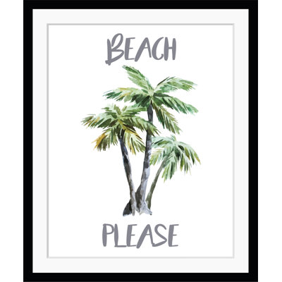 Beach Please - Single Picture Frame Print