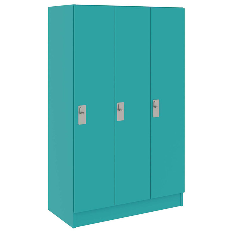 Armoire de vestibule triple à trois compartiments avec porte, Océan