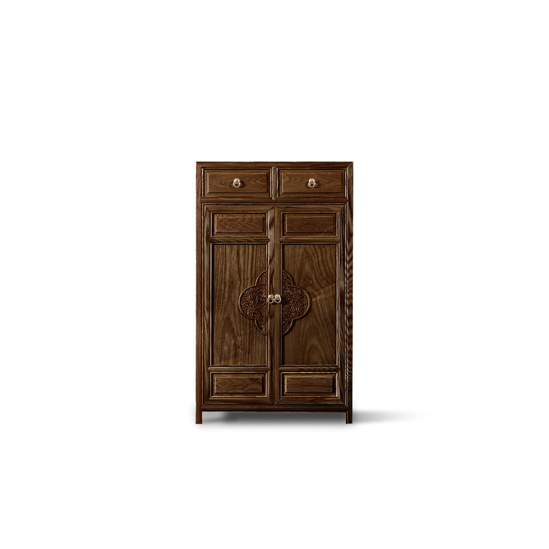 9 Pair Shoe Storage Cabinet, Brown