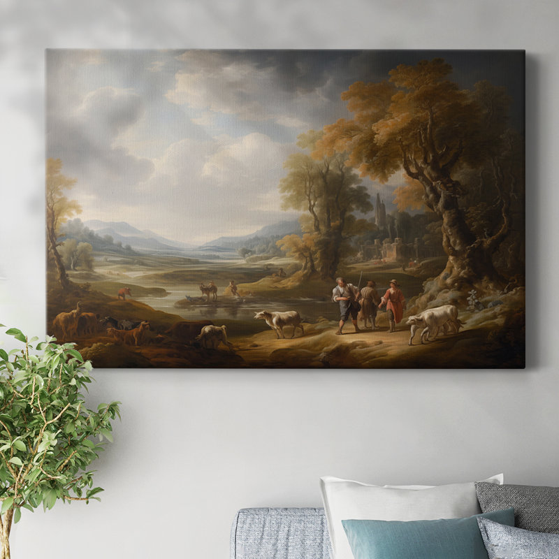 Animaux, série de paysages, H 18 po x l 27 po
