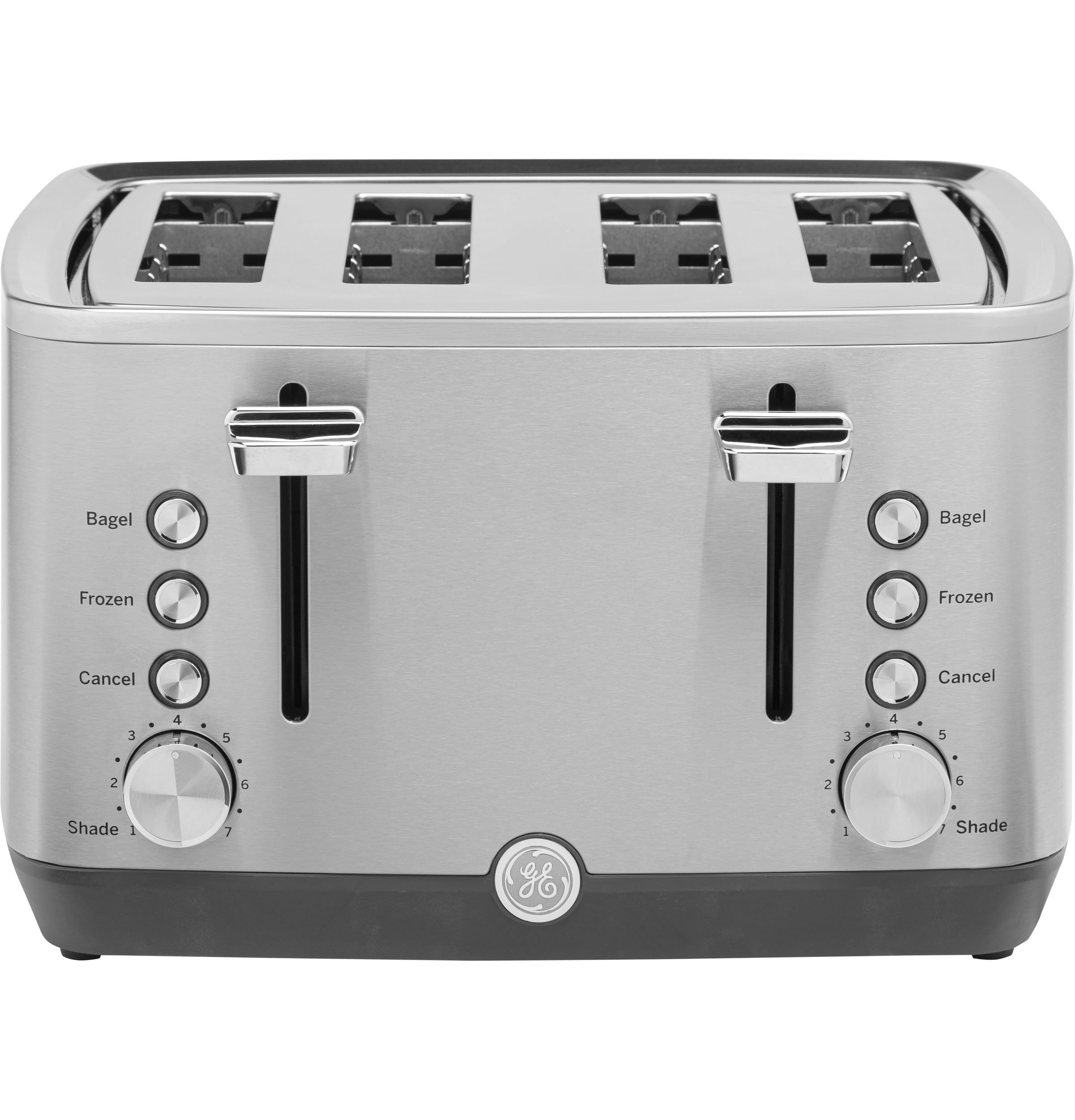 Oster 4-Slice Toaster w/ Extra Wide Slots Bagel & Toast Lift, Gray