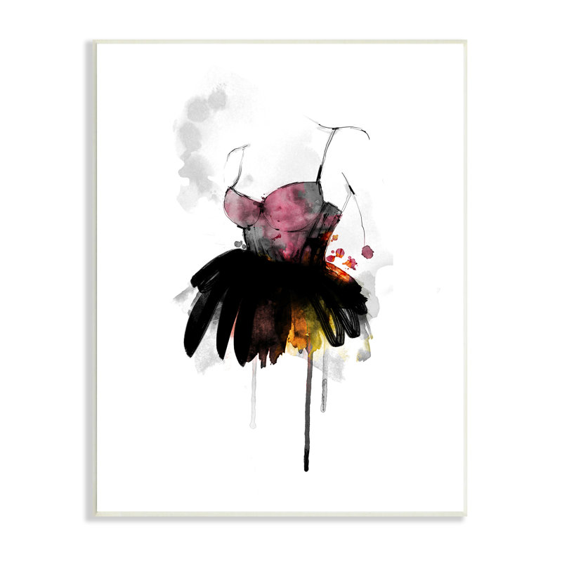 Illustration abstraite de corset de femme moderne par Lotta Larsdotter - impression, H 15 po x l 10 po, Plaque murale