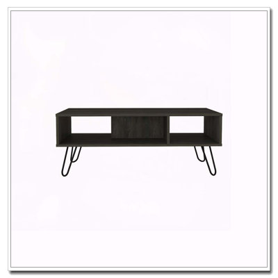 Newport Rectangle 2-Shelf Coffee Table Carbon Espresso