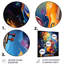 Orange et bleu, harmonie pour violon - musique, art mural en métal-644155209