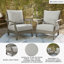 Chaise de patio avec coussins Ahumada